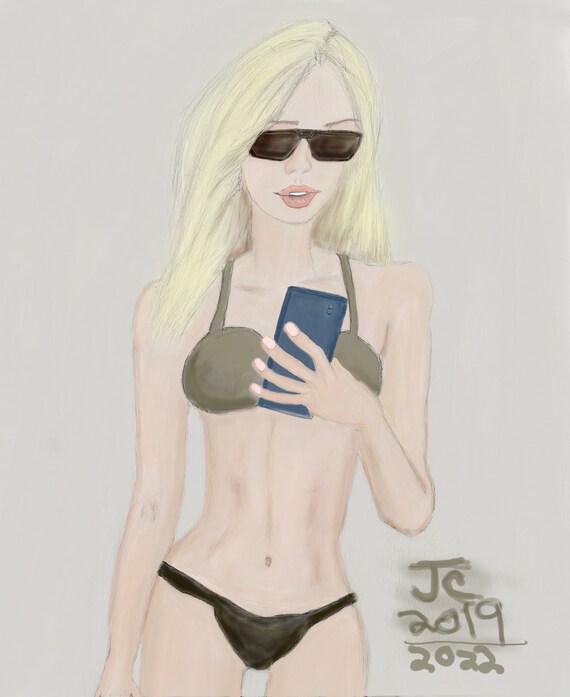 Summer Girl Selfie