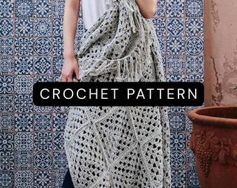 Modern Granny Square Crochet Blanket Pattern: Beginner Friendly Crochet Afghan (PDF Download)