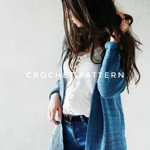 CROCHET PATTERN / Size Inclusive crochet cardigan / -- the grace cardigan -- / easy pattern suitable for beginners / summer crochet cardigan