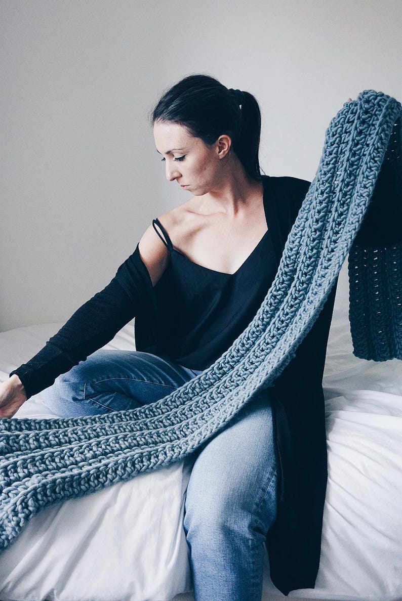 Chunky Wool Scarf Crochet Pattern: Beginner Friendly (PDF Pattern) - Etsy