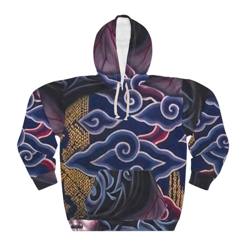 Cloud Wave Hoodie — Japanese Tattoo Style All-Over Print