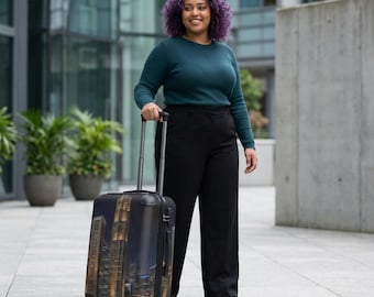 Venice Rialto Bridge Sunset Suitcase | Gondola Travel Luggage