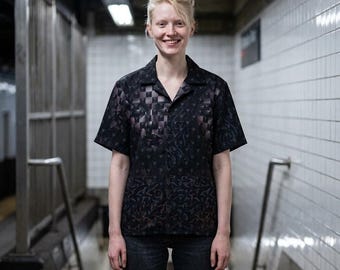 Dark Portrait Face Hawaiian Shirt | AOP Camp Shirt