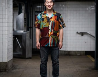 Vintage Pinup Motorcycle Art Hawaiian Shirt | AOP Camp Shirt