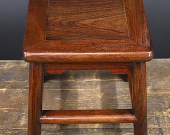 Handcarved rosewood bench, exquisite craftsmanship, worth collecting and using