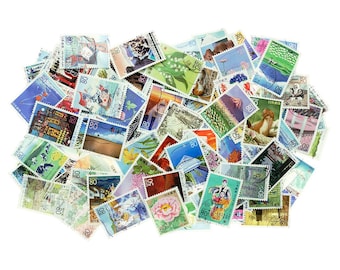 1 lot of 100 mostly different Japan stamps cancelled, off paper