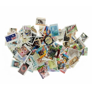 100 Australia Stamps Mostly Different Off Paper
