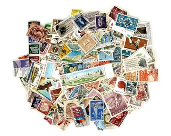 Lot of 500 mostly different world foreign stamps off paper most cancelled old, new, large and small