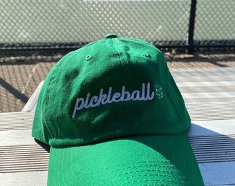 Green Pickleball Hat, Hat with Pocket, Cute Pickleball Hat, New Pickleball Hat, Unique Pickleball Hat, Trendy Pickleball Hat