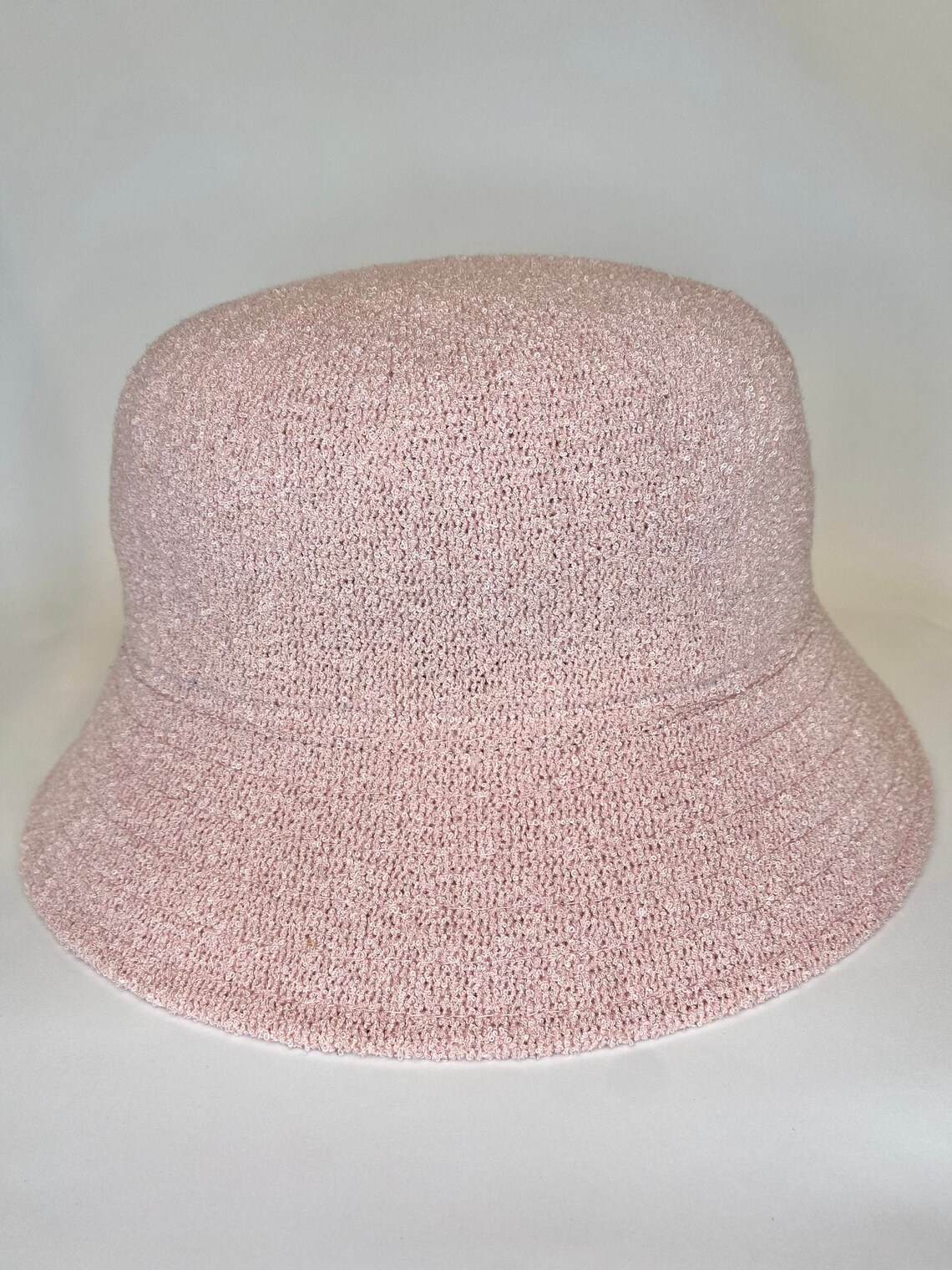 Pink Terry Towel Bucket Hat Etsy