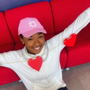 UD Pink Retro Handy Hat, University of Dayton Handy Hat, UD hat, Dayton Graduation Gift, Dayton Ohio, Throwback Dayton, Retro UD, Go Flyers
