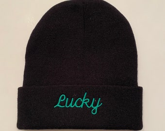 St. Patrick’s Day Beanie, Lucky Beanie, Trendy St. Paddy’s, St. Paddy’s hat, green beer day, lucky hat