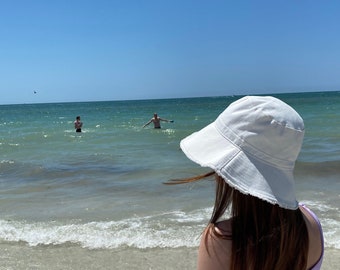 2025 Bride, White Flare Hat, White Sun Hat, Bride to Be Hat, Bachelorette Party Hats