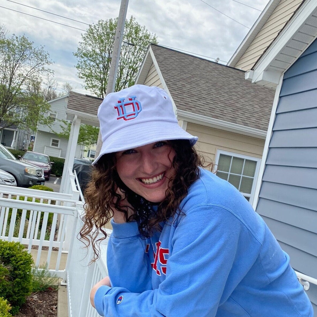 University of Dayton Bucket Hat, Dayton Flyers Bucket Hat, White UD