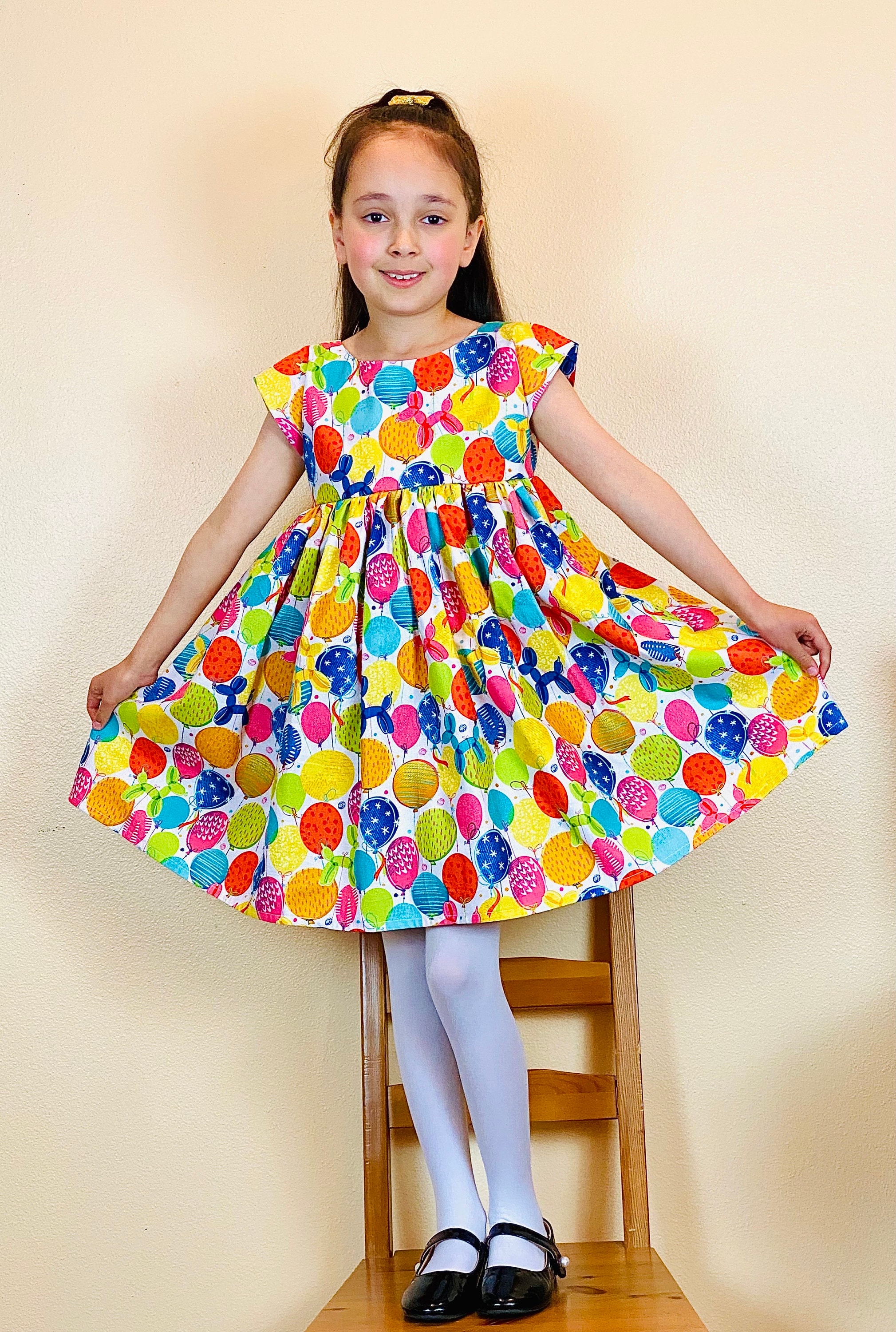 knee length dresses for ladies NWT Mini Boden Rainbow Swan Celebration Dress – Designer Kids Outlet main image 0