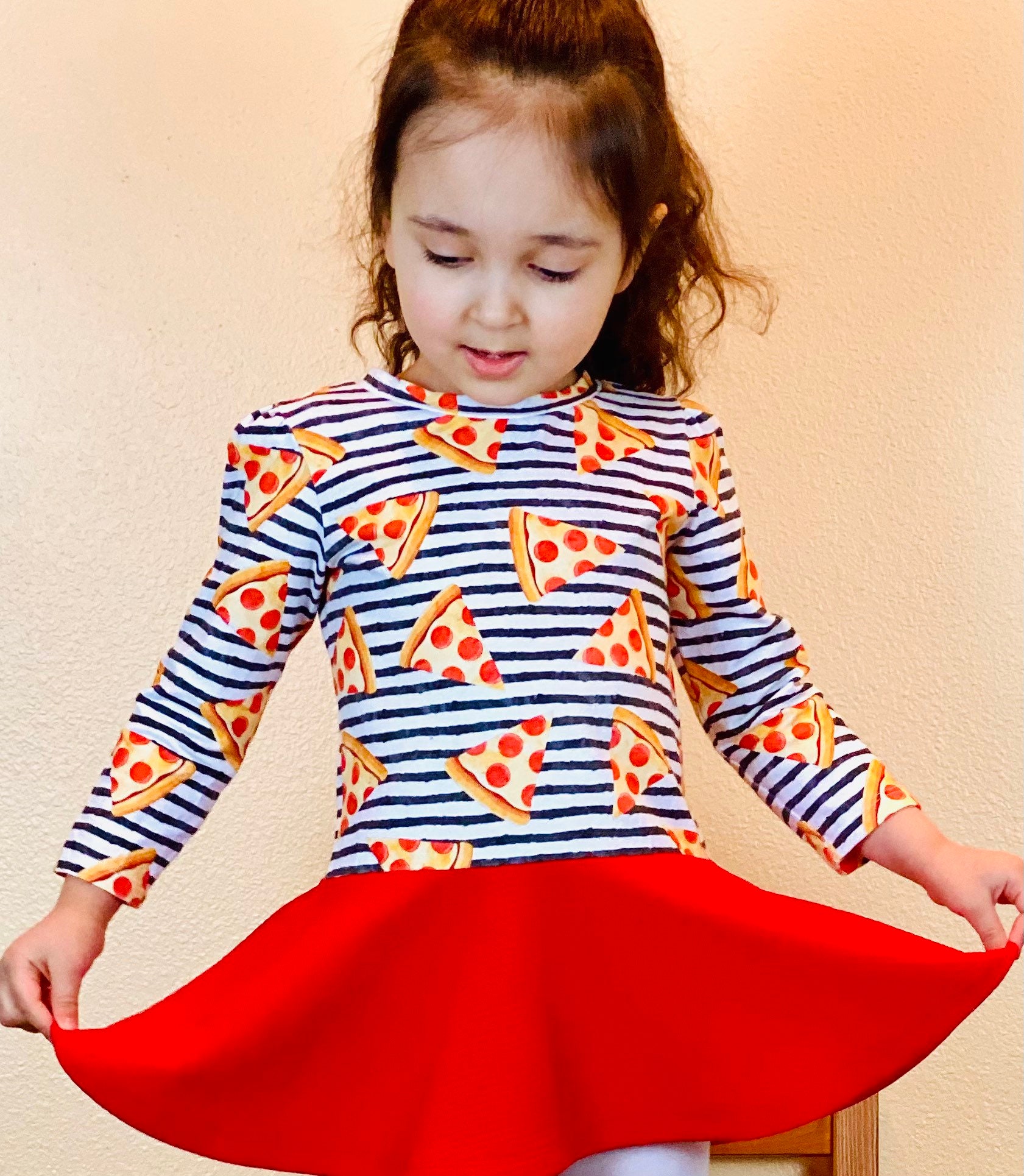 Pizza Dress Pizza Clothes Pizza Outfit Etsy