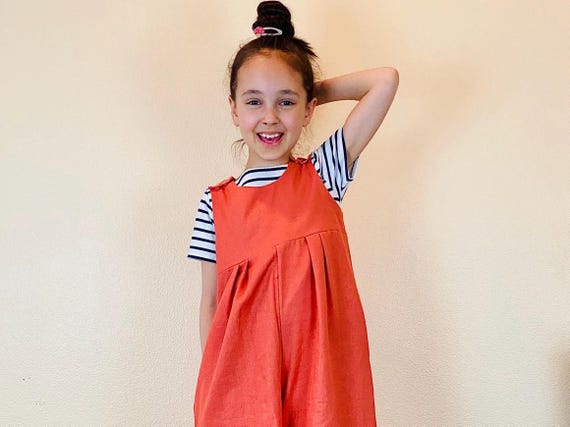 orange overalls dress Urban Outfitters Bright Orange Overall Overalls Dress Cotton Blend 0 Pockets