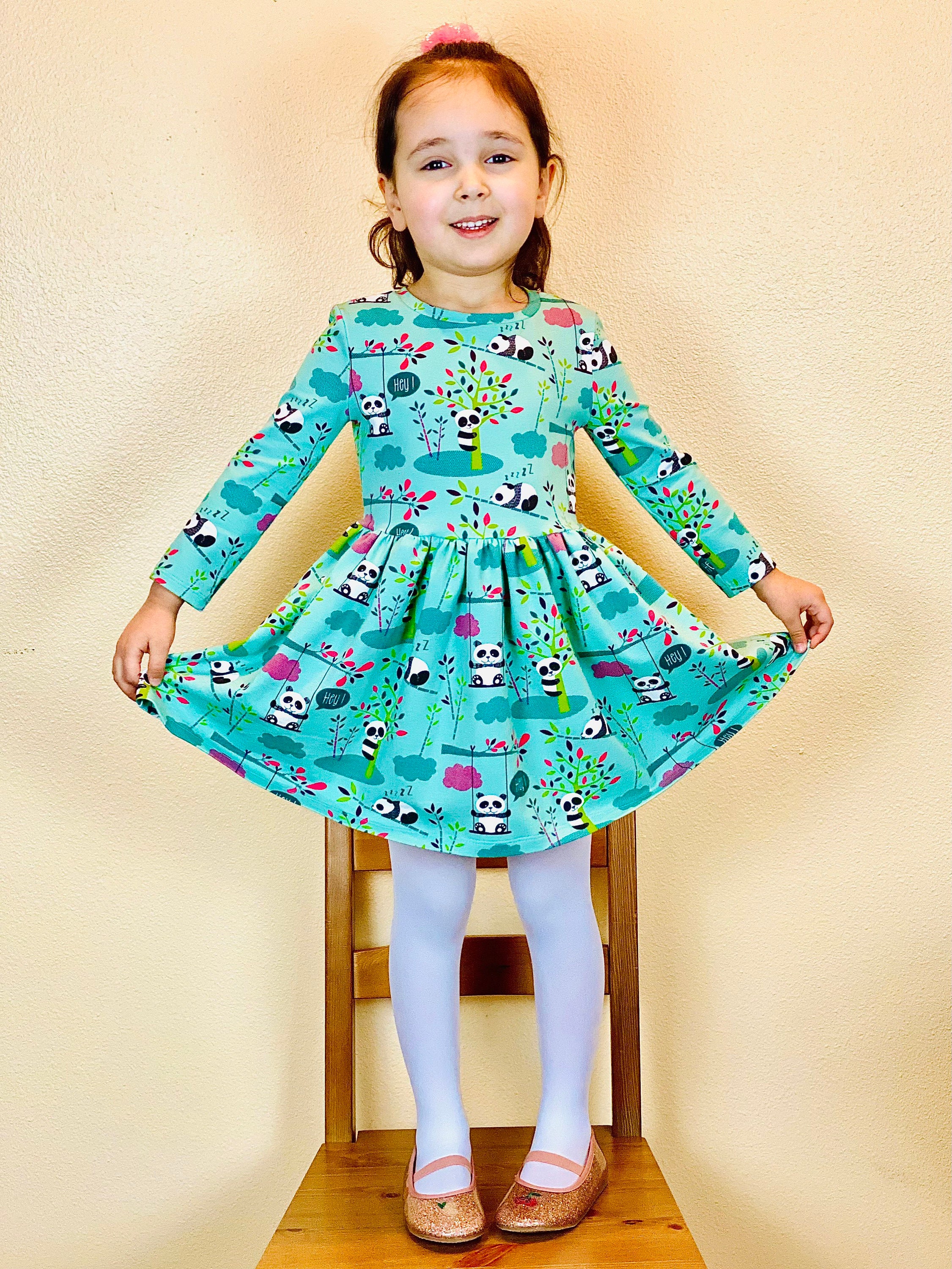 Panda Dress Girls Panda Dress Girls Dresses Toddler Dress Etsy