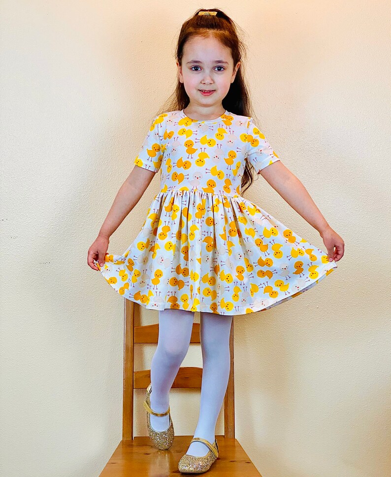 Chicken Dress Toddler Easter Dresses for Girls Etsy
