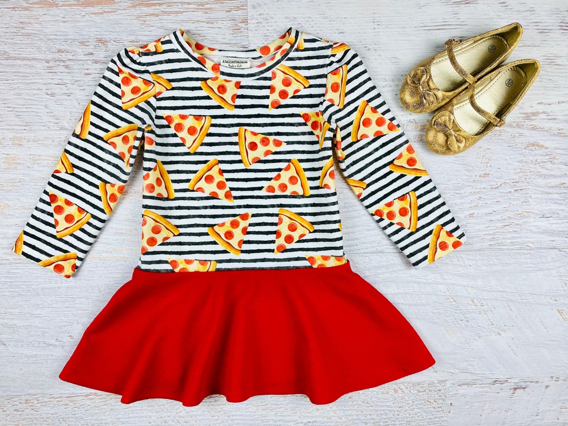 Pizza Dress Pizza Clothes Pizza Outfit Etsy
