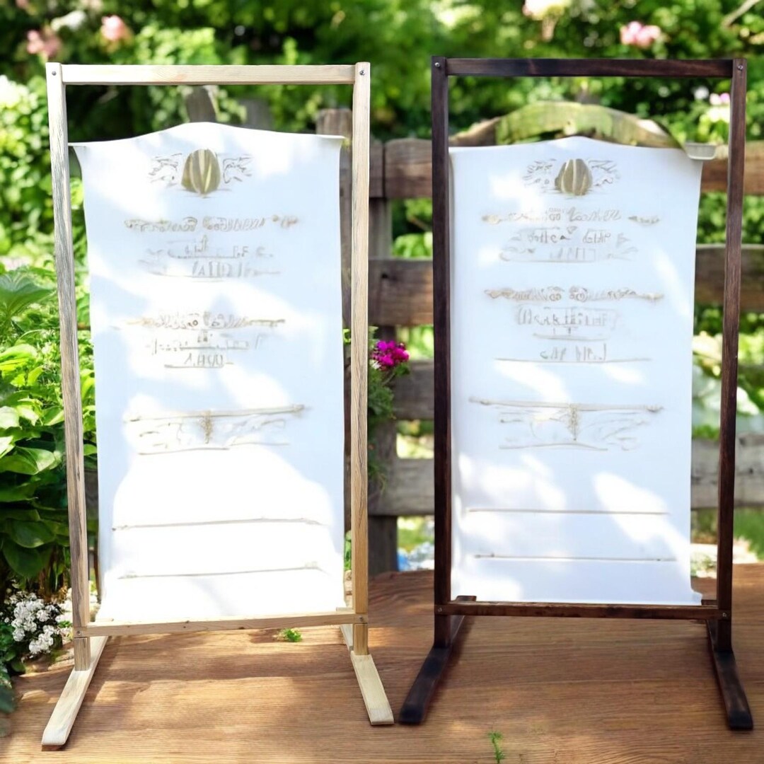 Natural Wood Sign Frame, Rustic Menu Display, Wedding Seating Chart ...