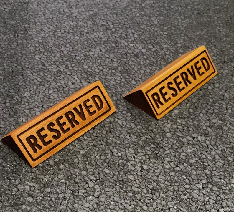 Wooden Reserved Sign - Etsy