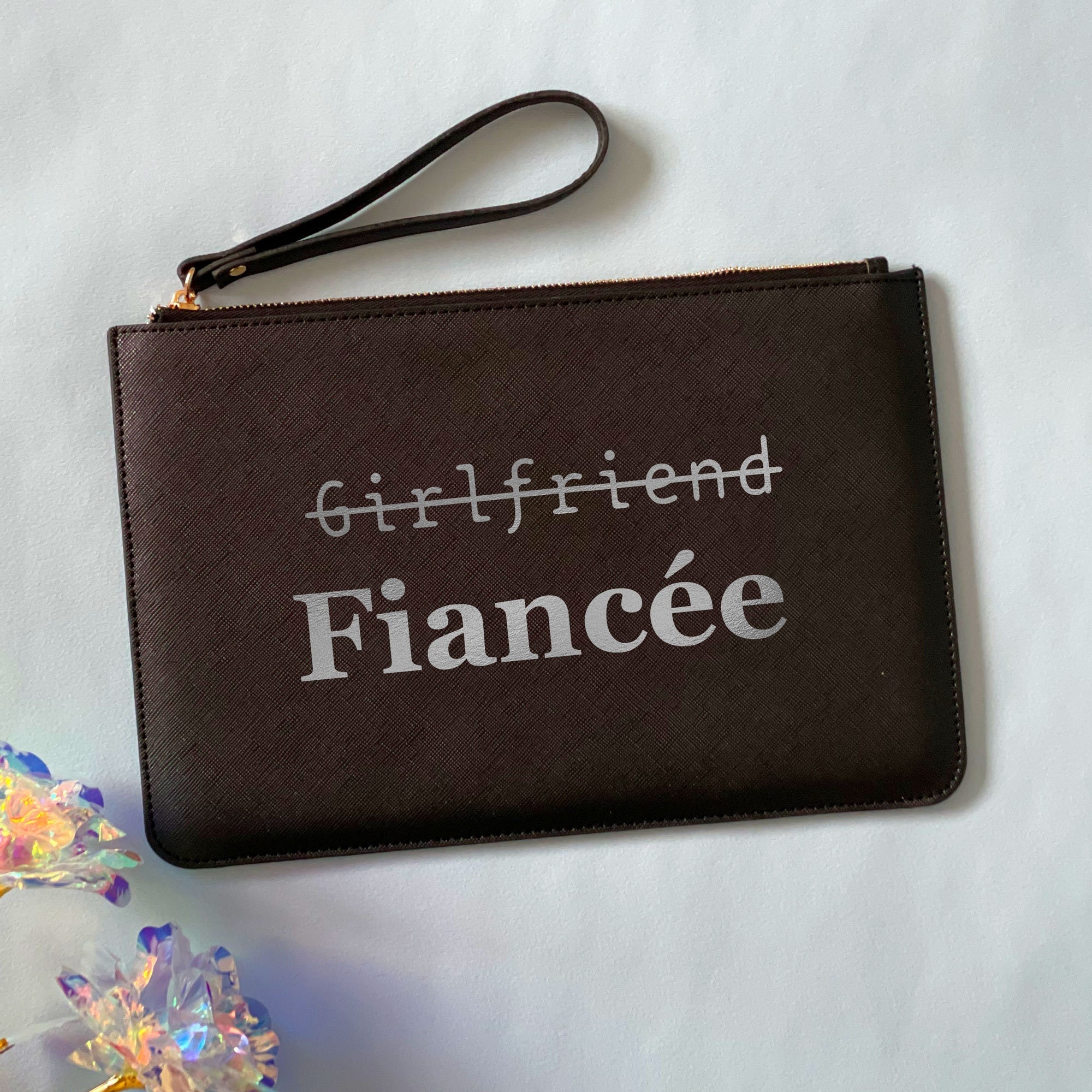 Girlfriend, Fiancee Bridal Clutch Bag, Bride Gift, Engagement Gift