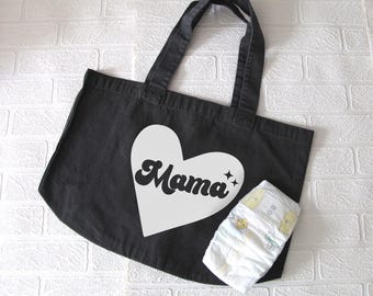 Mama heart shopper bag, Mum tote bag, Mother's Day Bag, Mum Shopping Bag, Mother's Day Gift, New Mum gift, Mama Tote Bag, First Mothers Day