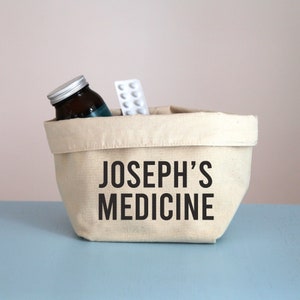 Personalised medicine storage organiser, Medicine organisation, Medicine box, Kids medicine, Children&#39;s medicine, medicine pouch