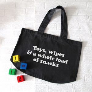 Toys, wipes, snacks shopper bag, Mum tote bag, Mother&#39;s Day Bag, Mum Shopping Bag, Mother&#39;s Day Gift, New Mum gift, Funny mum gift