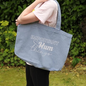 Personalised important Mum shopper bag, Mum tote bag, Mother&#39;s Day Bag, Mum Shopping Bag, Mother&#39;s Day Gift, New Mum gift, First Mothers Day