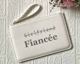 Girlfriend, Fiancee Bridal clutch bag, Bride gift, Engagement gift, Fiancee bag, Wedding clutch bag, Fiancee gift, Bride to be gift