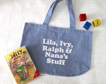Personalised names and Mum bag, Mum tote bag, Mother's Day Bag, Mum Shopping Bag, Mother's Day Gift, New Mum gift, First Mothers Day