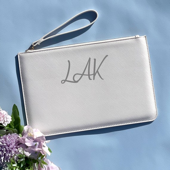 Personalised Initial Clutch Bag, Bridesmaid Gift, Personalised