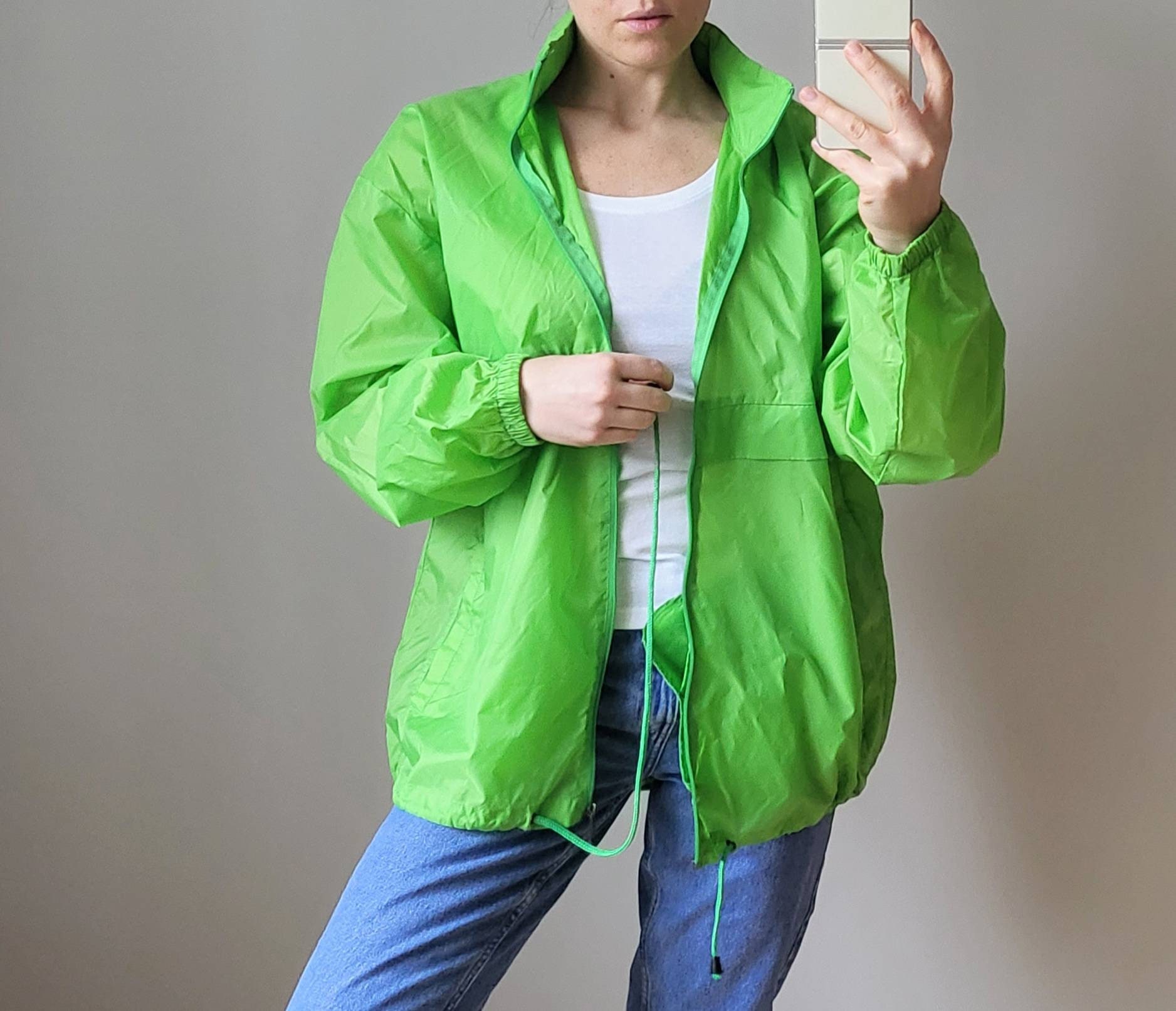 Neon Green Jacket - Etsy