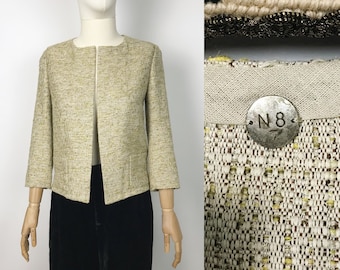 N8 Rare Brand Tweed Designer Elegant Woven Jacket