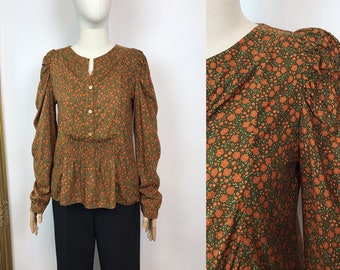 Bohemian Floral Printed Blouse Shirt Boho