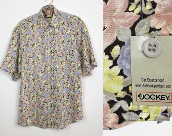 Vintage Jockey Floral Viscose Shirt, Oversized Fit