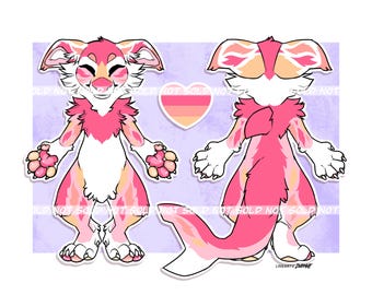 Manokit Reference Fursona Adopt - Full Reference (ref sheet)