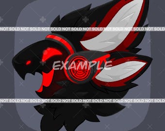 Custom Protogen Bust Commission - Protogen Art **READ DESCRIPTION**