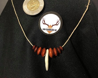 Necklace, Coyote Teeth / Coyote Teeth Necklace