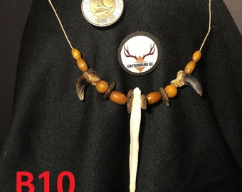 Necklace, Baculum Bone  /   Collier fait avec un Baculum