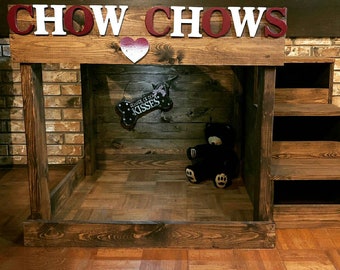 the benson co sleeper wooden raised dog bed with storage steps