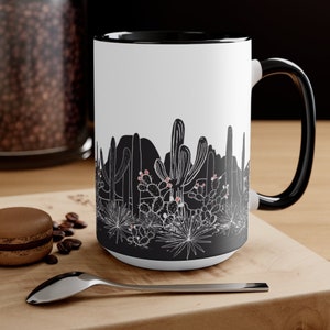 Desert Cactus Accent Coffee and Tea Mug