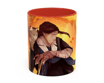 Mighty Nein Caleb Widogast and Frumpkin Coffee Mug (11, 15oz)