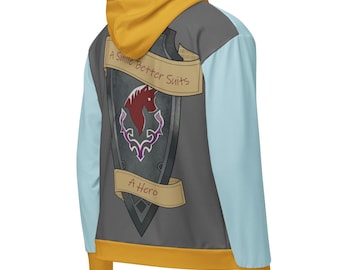 A Smile Better Suits A Hero - Final Fantasy XIV Haurchefant Zip Hoodie
