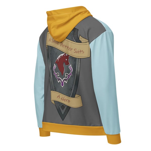 A Smile Better Suits A Hero - Final Fantasy XIV Haurchefant-hoodie met rits