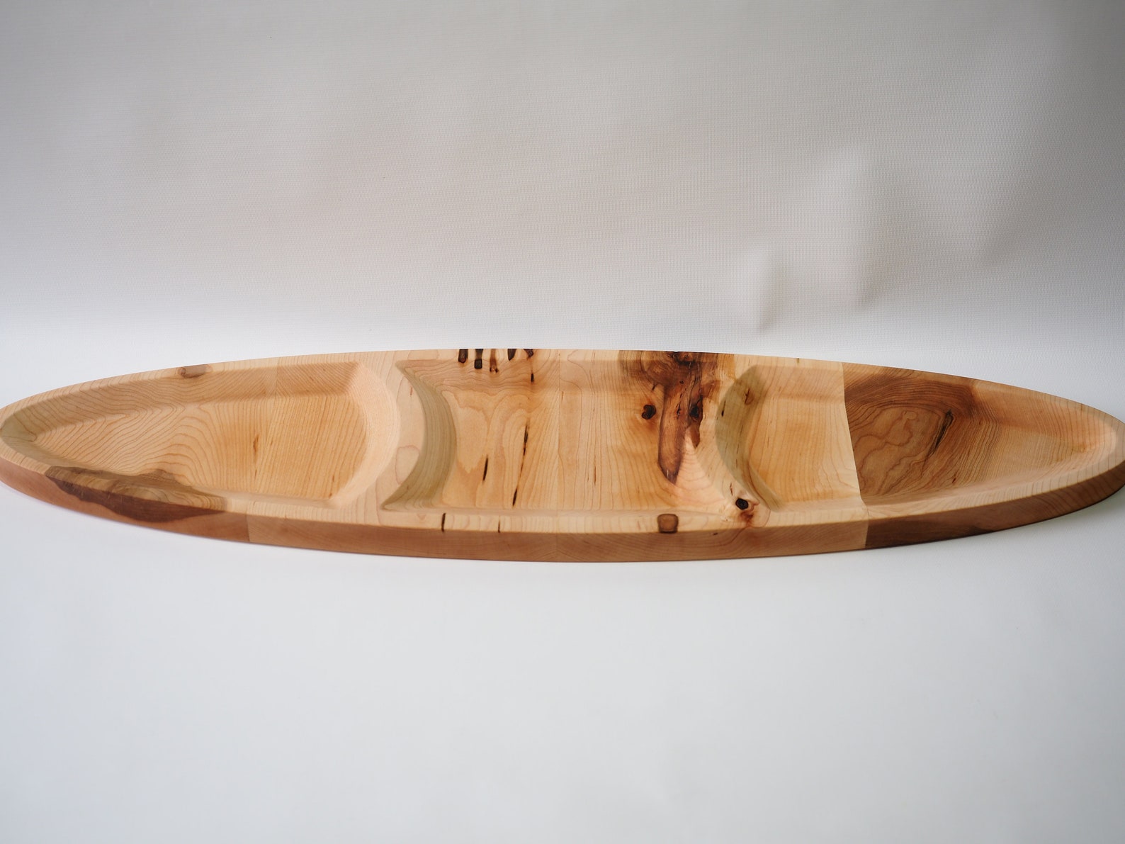 Unique Boat Shaped and Carved Serving Tray made of Maple Etsy