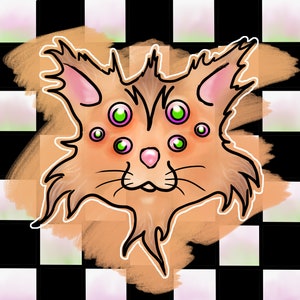 Digital Art Print Download Cat Graphic
