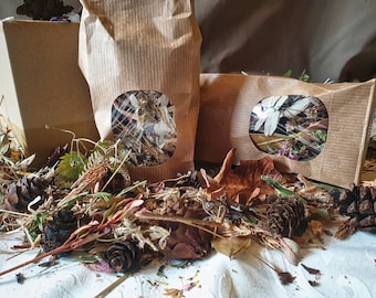 Naturally Scented Forest Floor Potpourri - Scottish - Hand Collected - Natural - Eco-Friendly Packaging - Conifer Cones, Flowers, Foliage...